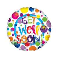 Get well helium balloon - Foil helium balloon